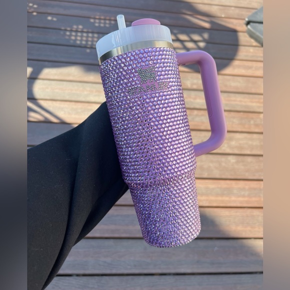 Stanley Other - PURPLE Bedazzled Bling 30oz Tumbler